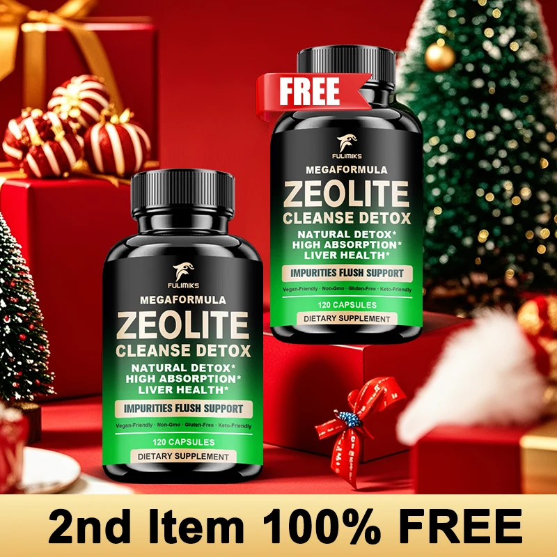 Pure Zeolite Cleanse Detox Capsules, Support Environmental Toxin Cleanse, Promotes Mental Clarity, Immune Boost, Non-GMO