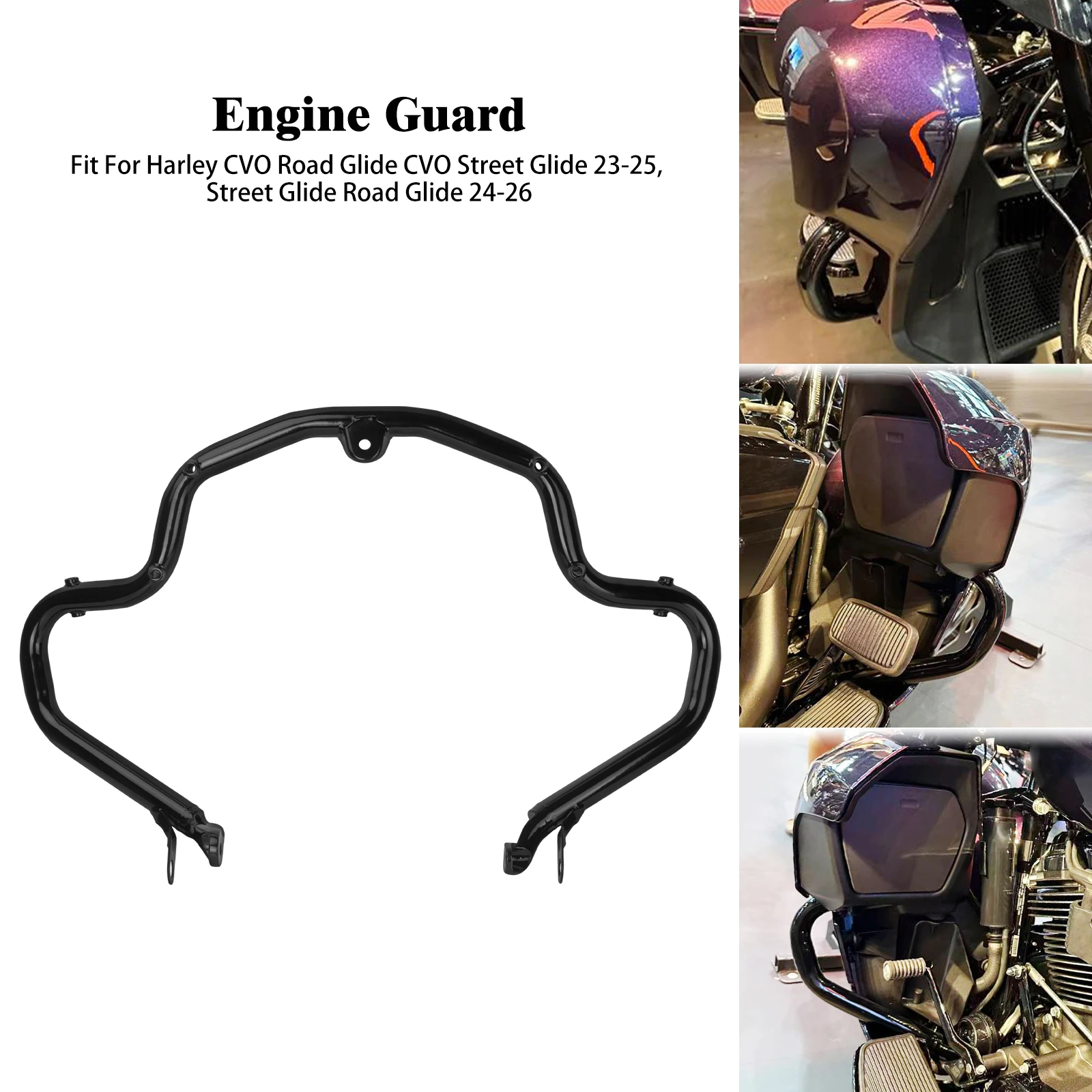 Motorcycle Highway Crash Bar Fairing Lowers Engine Guard For Harley Touring Street Road Glide 2024-Later FLHXSE FLTRXSE 2023-Up