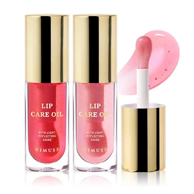 

Lip Glow Gloss Transparent Lip Oil Moisturizing Reducing Lip Lines Nourishes Lips Non-sticky Long-lasting Lip Cosmetics