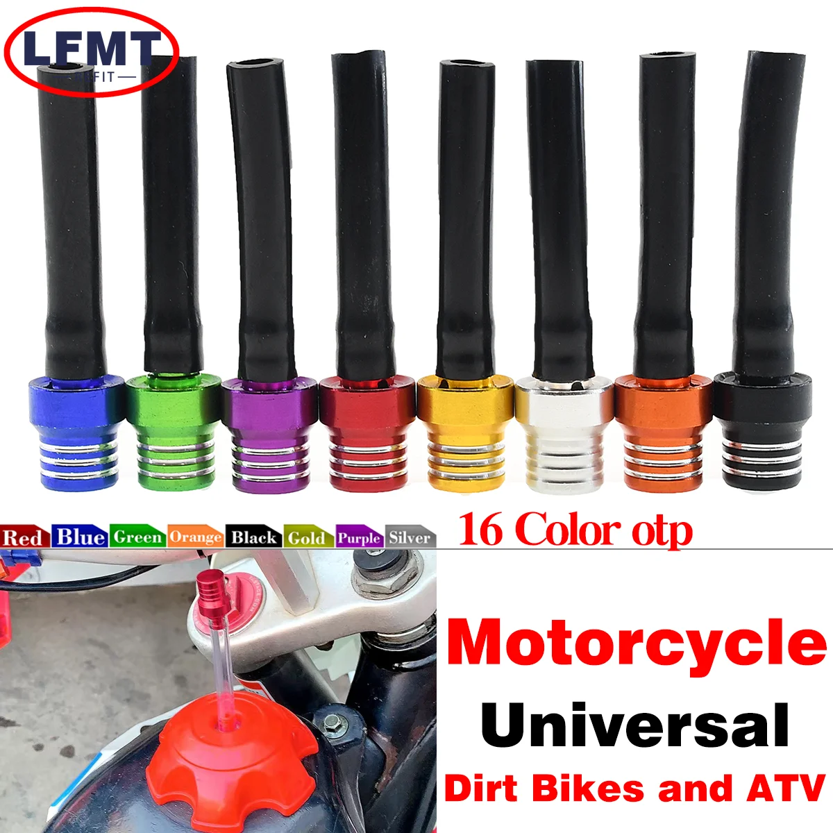 Motorcycle Gas Fuel Cap Valve Vent Breather Hose Tube For KTM EXC EXCF XC XCF SX SXF XCW XCFW Yamaha HONDA CRF Kawasaki Suzuki