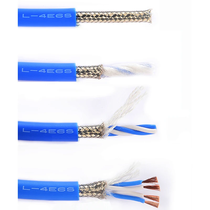 CANARE 4-adriges Stern-Quad-Mikrofon-Audiokabel L-4E6S Alle Leitungssignale Draht Außendurchmesser 6 mm 4 * 0,2 mm2 geflochtener Abschirmung – Detail 5