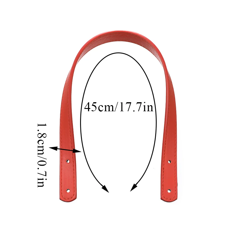 2pcs PU 가죽 어깨 가방 스트랩 가방 액세서리 여성 가방 핸들 핸드백 크로스 바디 가방 벨트에 대 한 DIY 교체 핸들