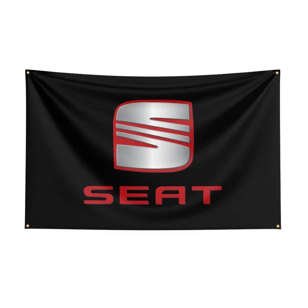 90*150CM Seats Car Flag Polyester Digital Printing Banner for Garage Wall Art Out Door Decoration With Brass Grommets