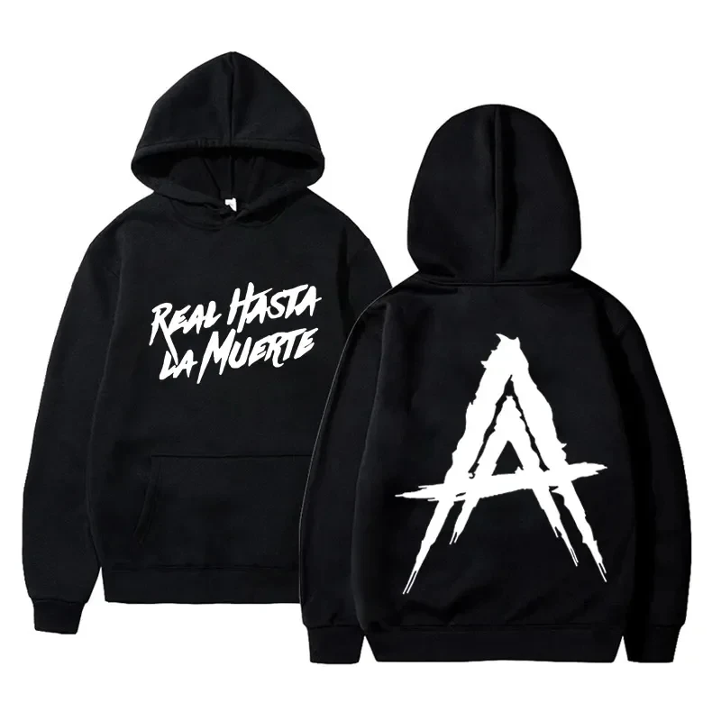 Anuel AA Album Real Hasta La Muerte Hoodies Men/ Women Hip Hop Hoodie Winter Tops Long Sleeve Harajuku Sudaderas Autumn Winter