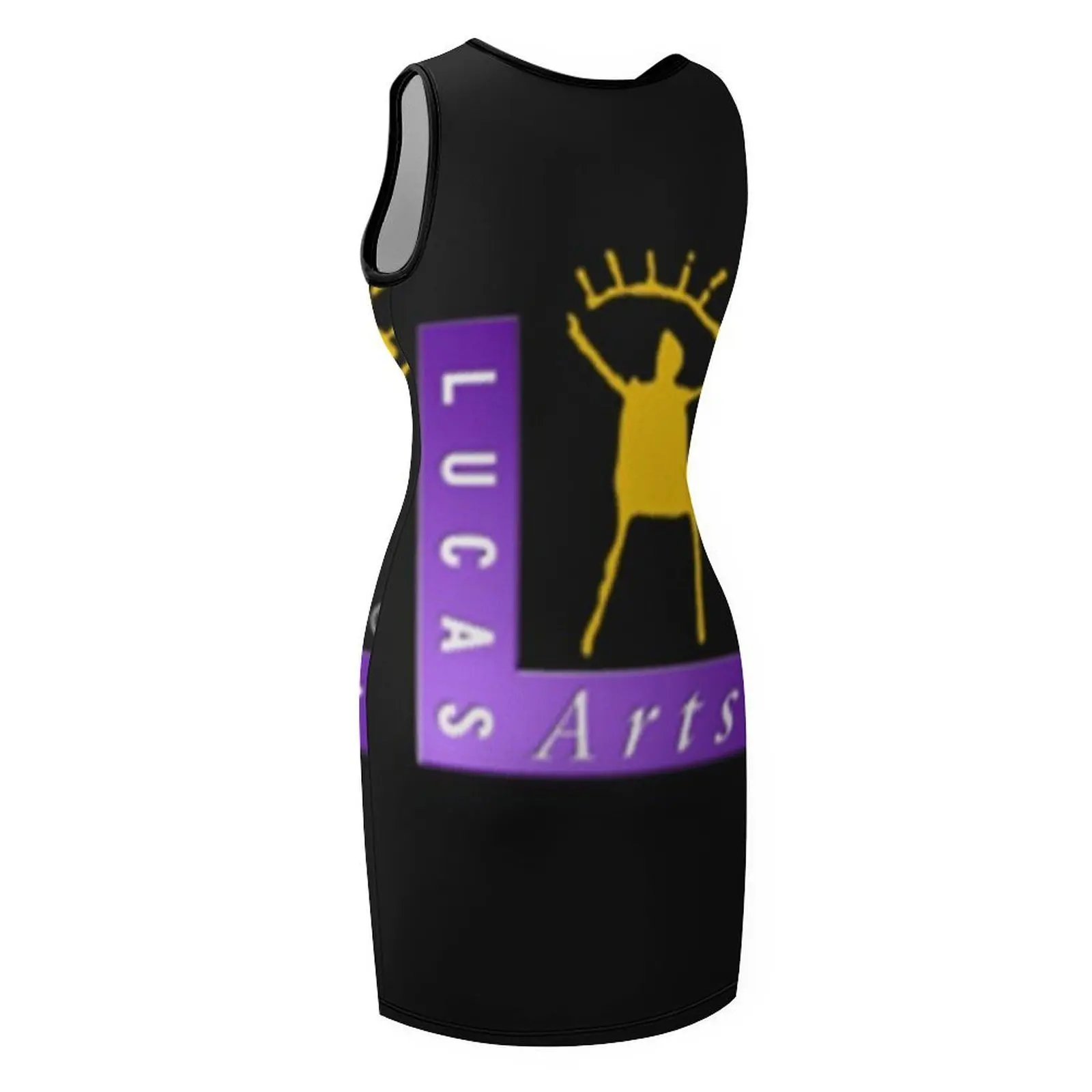 LucasArts logo Klassiek T-shirt Mouwloos Zonnejurk chique en elegante damesjurk avondjurk dames