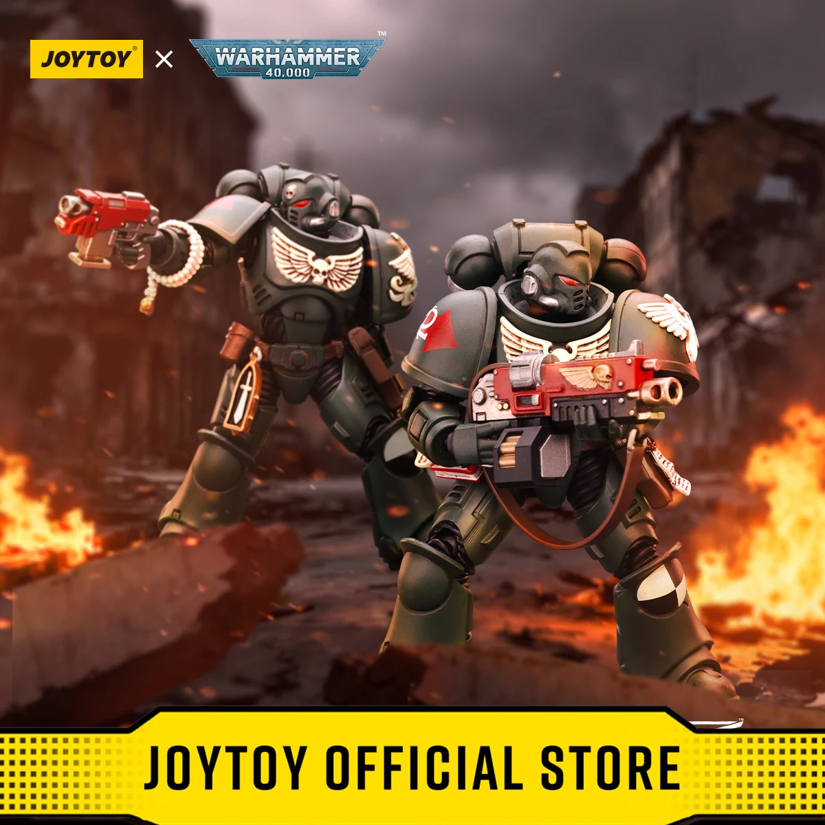 

Фигурки JOYTOY Warhammer 40k 1/18 Dark Angels Intercessors Brother Nadael Brother Asharr