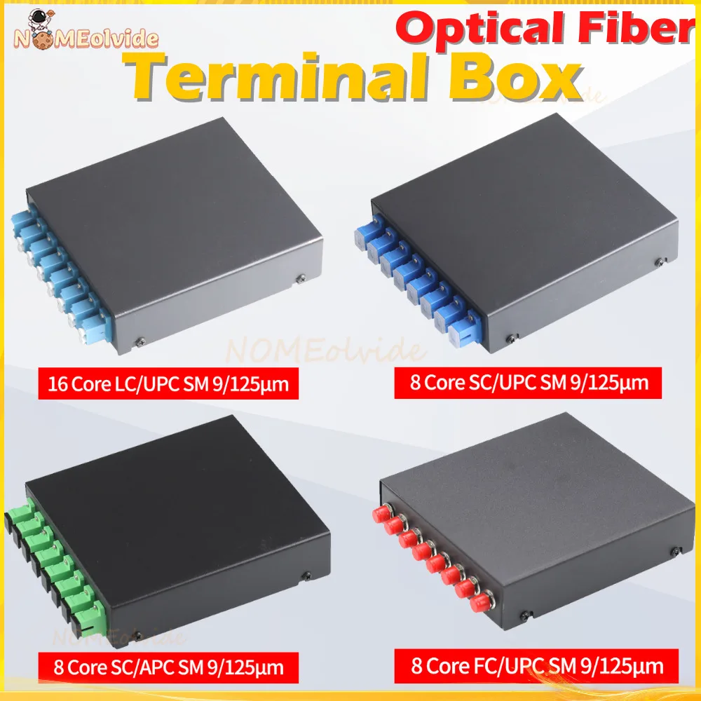 

8 Port UPC/APC Fiber Patch Panel Desktop Pigtail Optical Fiber Terminal Box with SC FC LC Pigtail