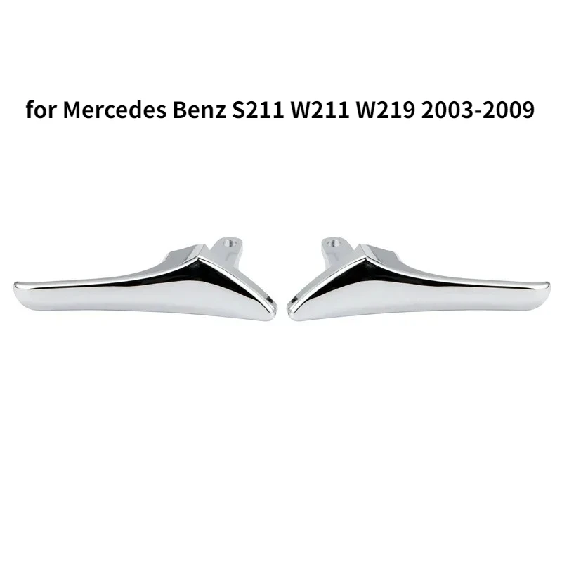 1Pair Left+Right Car Inner Door Handle Cover Inside Trim Chrome Door-Pull Repair Kit for Mercedes Benz S211 W211 W219 2003-2009
