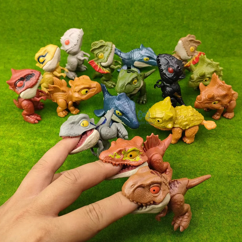 New Finger-biting Jurassic Dinosaurs Movable Joints Funny Dino Creative Tricky Dinosaur Model Toys Children's Educational Toys