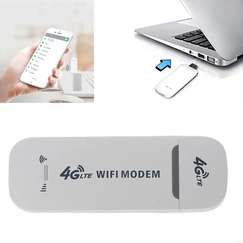 Portable 4G LTE Wireless WiFi Router, 150Mbps USB Modem Travel Pocket Mobile Hotspot for Internet Access