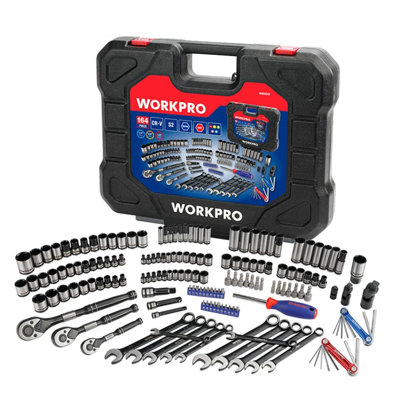 164 PC Mechanic Tool Box Set 1/4