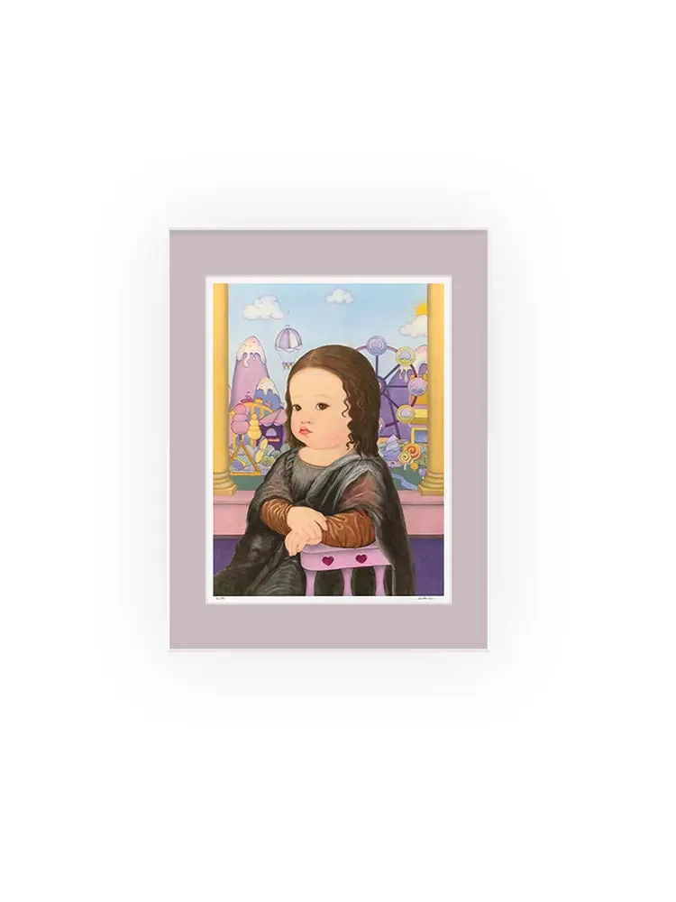 Signed limited edition prints, space decoration, in the amusement park