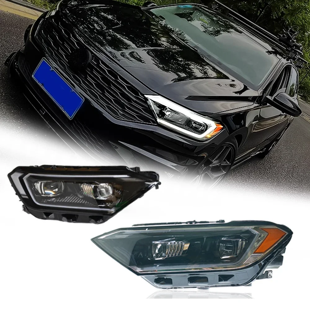 Styling LED HeadLights For VW JETTA Sagitar 19-23 New Style Led DRL Car Head Lamp Assembly Signal Accessories Modified Lamp
