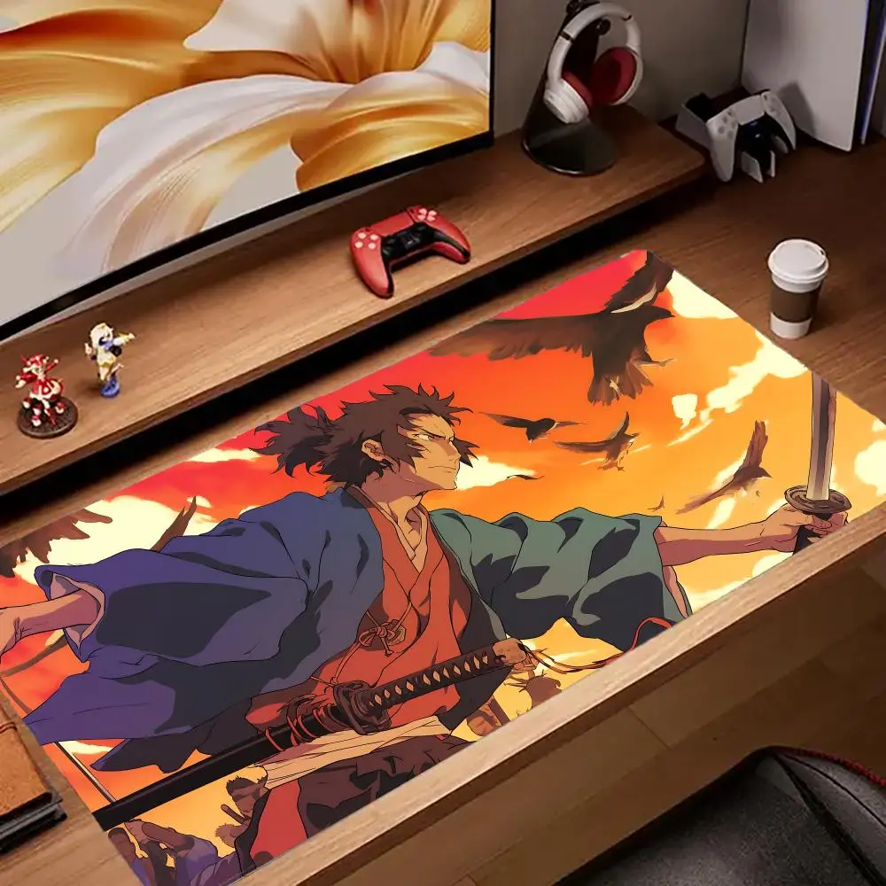 

Коврик для мыши Samurai Champloo, коврик для мыши, коврик для мыши, настольные коврики, игровые аксессуары, детали для ПК XXL90x40 см