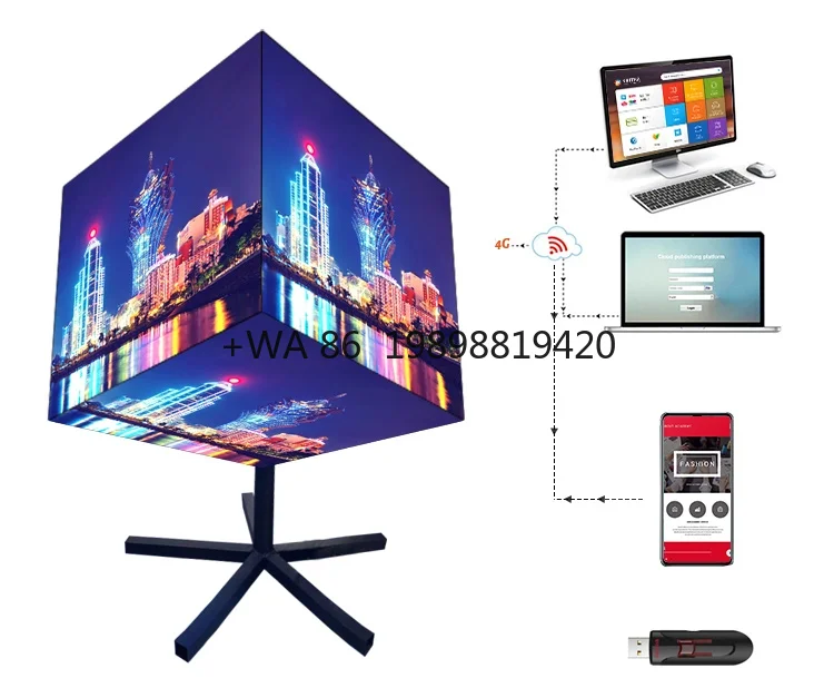 Led Photo Cube Screen Display P3.91 Flexible Seamless Led Screen Wall Price Electronic Signs Playing Equipment