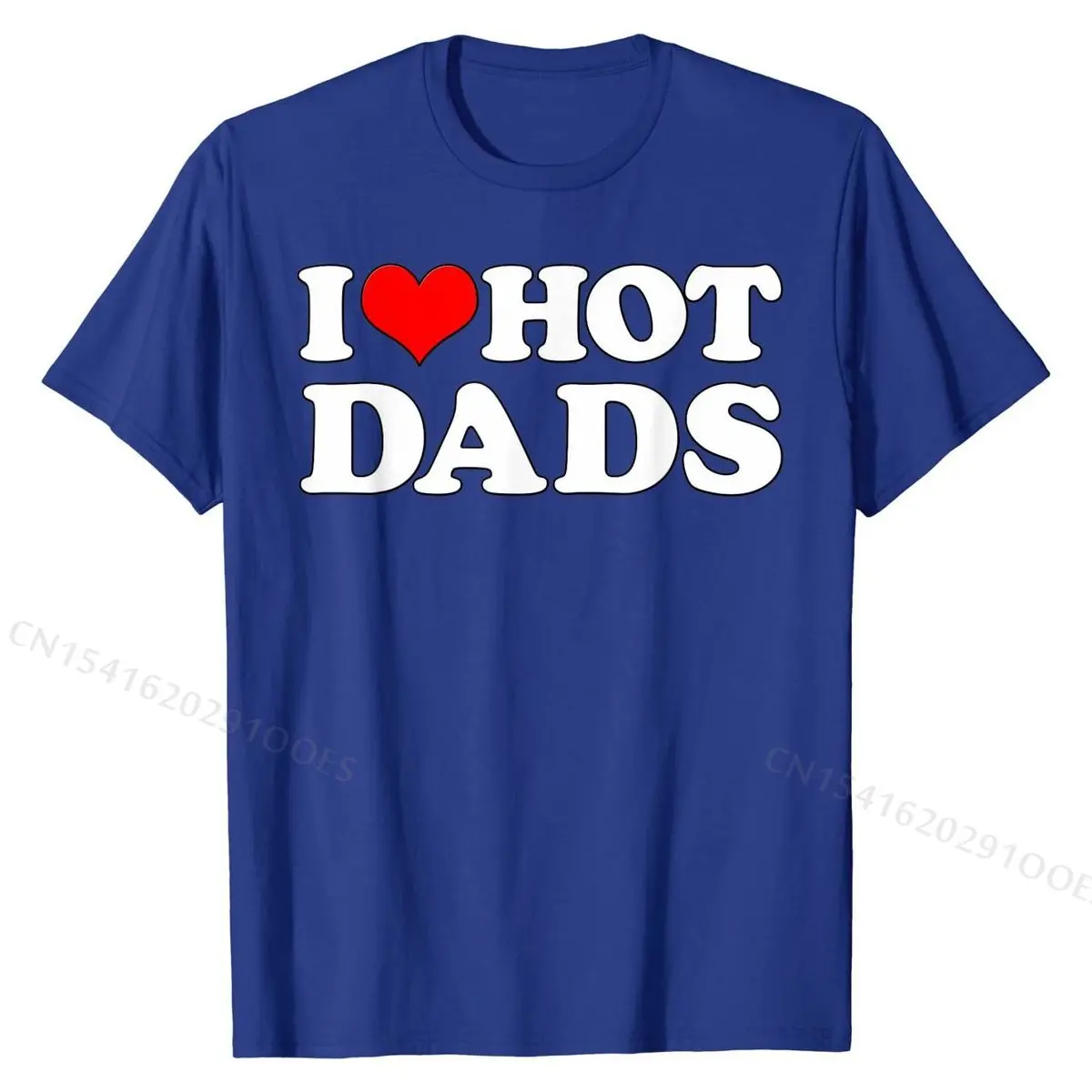 I Love Hot Dads | I Heart Love Dads Red Heart T-Shirt Tshirts Tops Shirts On Sale Cotton Design Personalized Men's