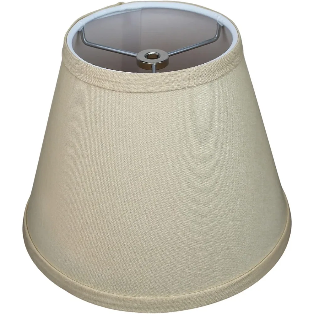 Adjustable Lampshade with 5 Top Diameter, 9 Bottom Diameter, 7 Slant Height and Washer Attachment for Various Lamp Types