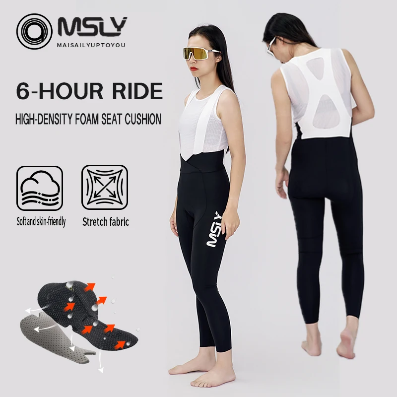 msly-2026-レディース-サスペンダー付きロングパンツ-春夏サイクリングパンツ-プロ仕様バイクライディングパンツ