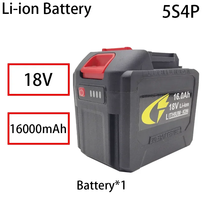 La batteria al litio 5 s4p 18V Makita 18650 può caricare la batteria da 16000mAh con alta corrente e scarica. Caricabatterie.