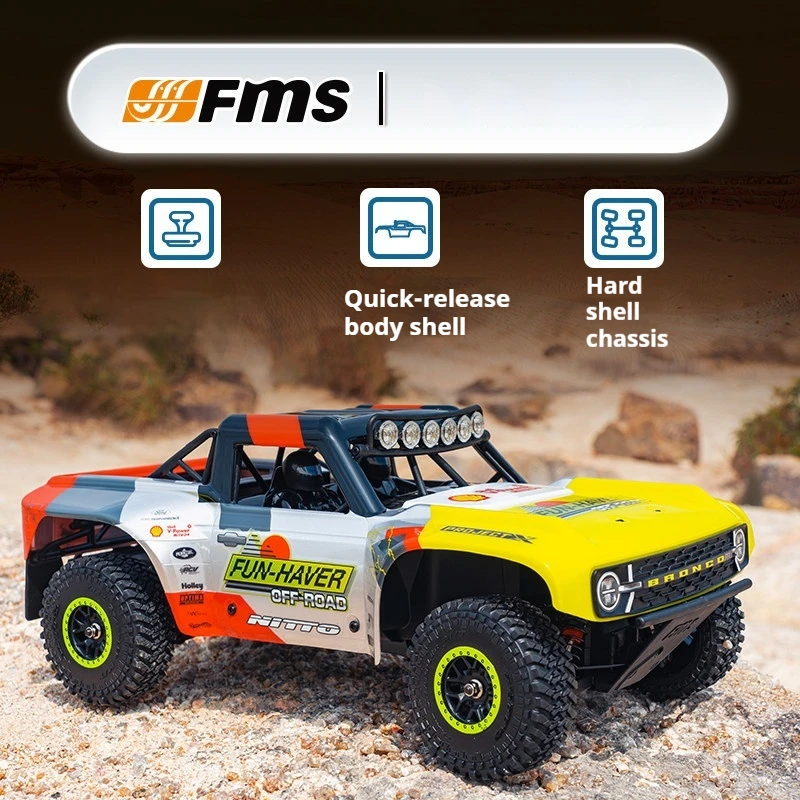 Fms 1/18 Fsc18 Rc Toy New Remote Control Electric Off Road Rock Crawler Hard Shell Chassis Simulation Model Boy Outdoor Toy Gift