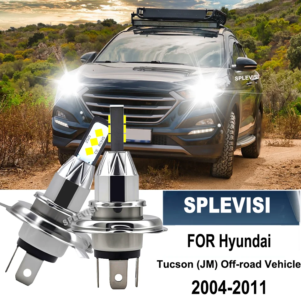 

H4 LED Car HI/LO Beam Bright 60W 6000LM Bulbs For Hyundai Tucson (JM) Off-road Vehicle 2004 2005 2006 2007 2008 2009 2010 2011