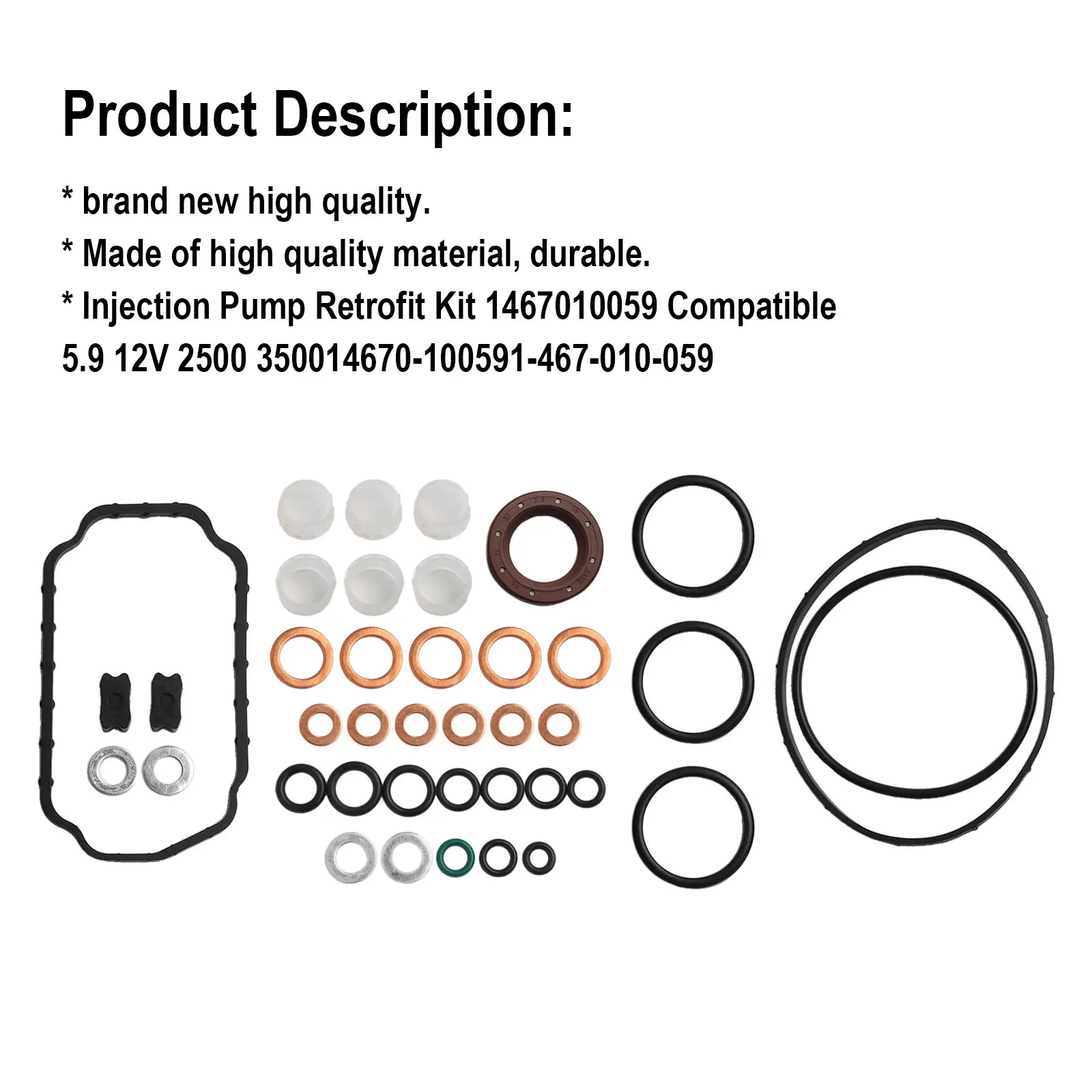 

Injection Pump Gasket Repair Rebuild Kit 4BT 6BT 6B 444 1467010059 For 1467010059 14670-10059 Garden Power Tools Accessories