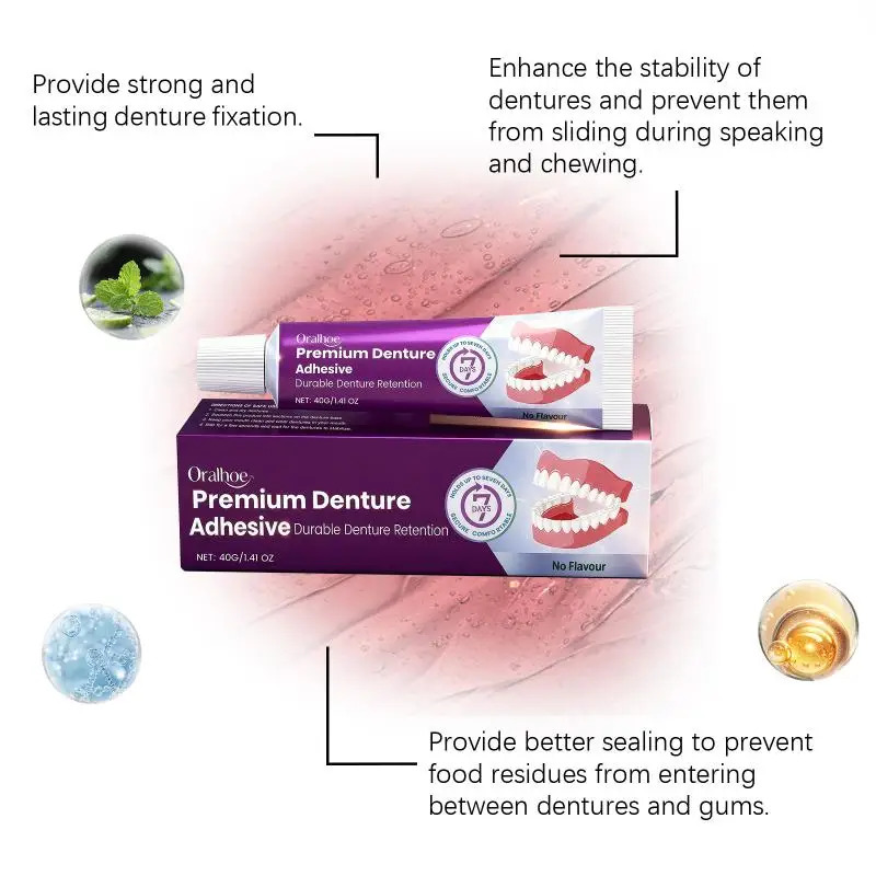 ✨ Comfort Denture Adhesives Glue Teeth Care Thermoplastic Denture Silicone Reline Kit Adhesive Cushion Friction Fixed Dentures view 3