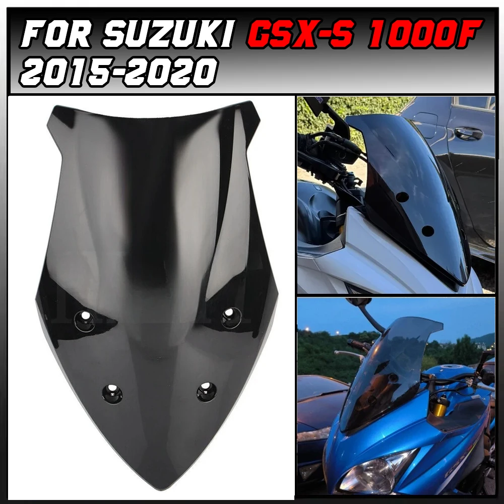

For Suzuki GSXS1000F GSX-S1000F GSXS 1000 GSXS1000 GSX-S 1000F S1000 2015-2020 Motorcycle Windshield WindScreen Wind Deflector