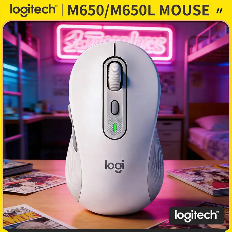 

Эргономичная мышь Logitech M650/M650L — усовершенствованный оптический сенсор, двойное подключение, поддержка нескольких ОС, 5 программируемых кнопок