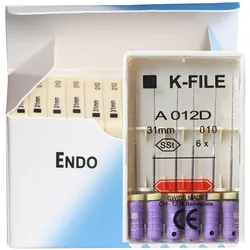 K-FILE Dental de acero inoxidable, esparcidor de dedos endodóntico, todos los modelos, endodoncia, conducto radicular K, 21/25/31mm, 10 paquetes