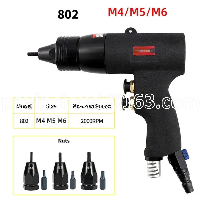 Cross Border Pneumatic Rivet Nut Gun, Pneumatic Rivet Machine Gun M3-M12