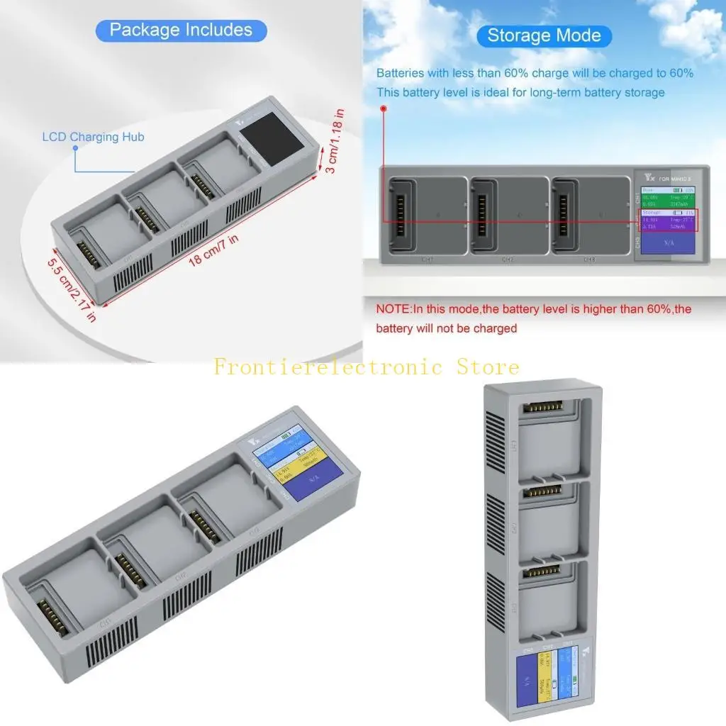 

G8DB USB C Зарядное устройство для быстрой зарядки аккумулятора для дронов Mavic3