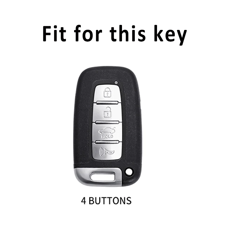 For Hyundai Tucson Azera IX35 Sonata for Kia Sportage R Borreed Sorento K5 K7 4Buttons TPU Key Case Cover Shell Fob Holder