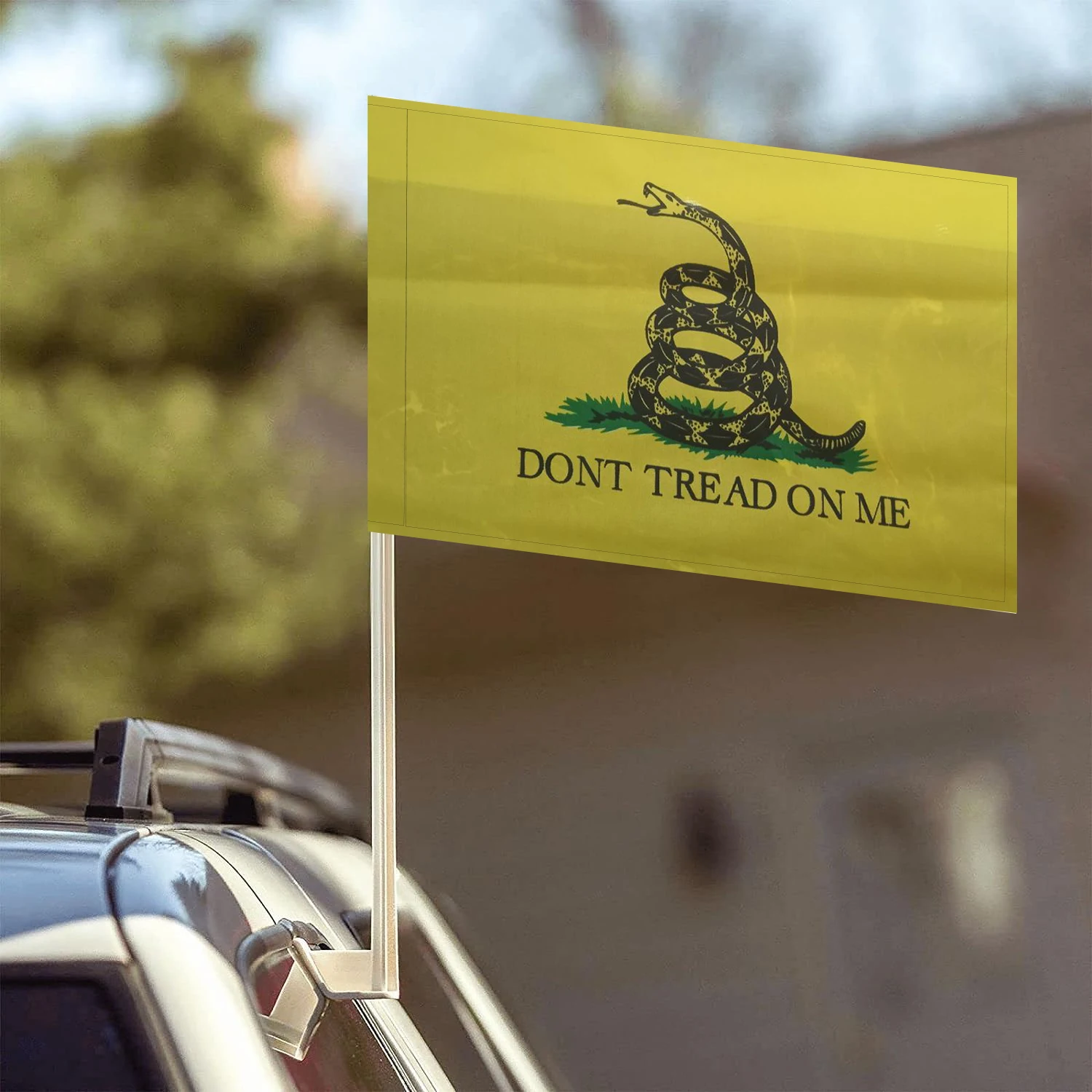 Flagnshow 100% Polyester Dont tread on me Car Flags