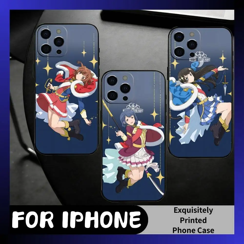 

RS-Revue Star-Light K-Karen Phone Case For iPhone17,16,15,14,13,12 Plus,Max Soft Silicone Black Cover