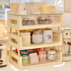 Desktop Stacking Storage Box Cosmetics Storage Rack Office Workstation A4 Paper Storage Rack Cup Holder Transparent Drawer Boxes