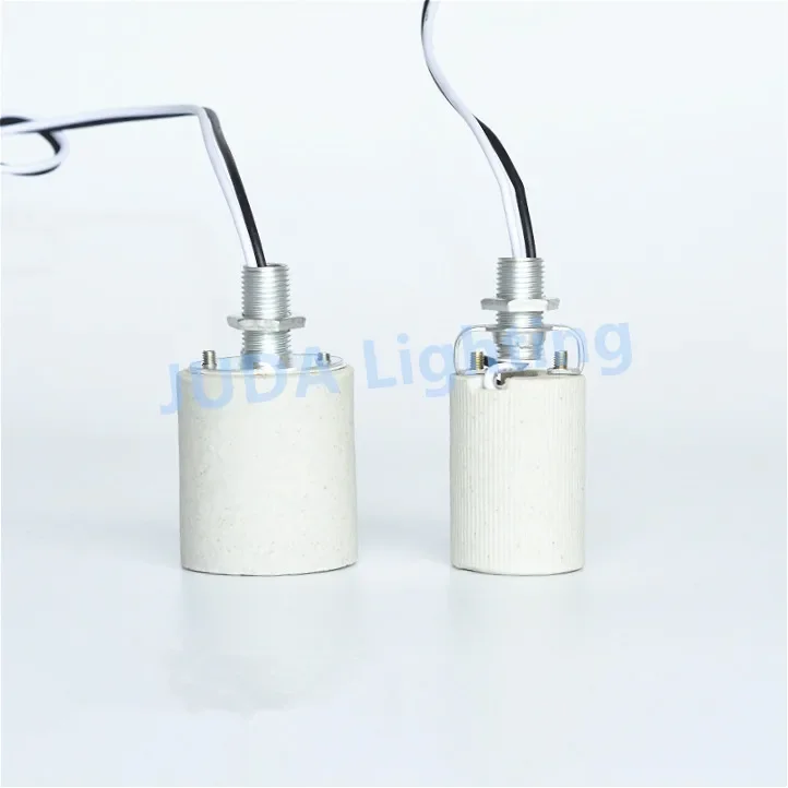 

E14 E27 socket ceramic lamp holder for led chandeliers Edison Vintage Led bulb Tube lights pendant lights Lighting accessories