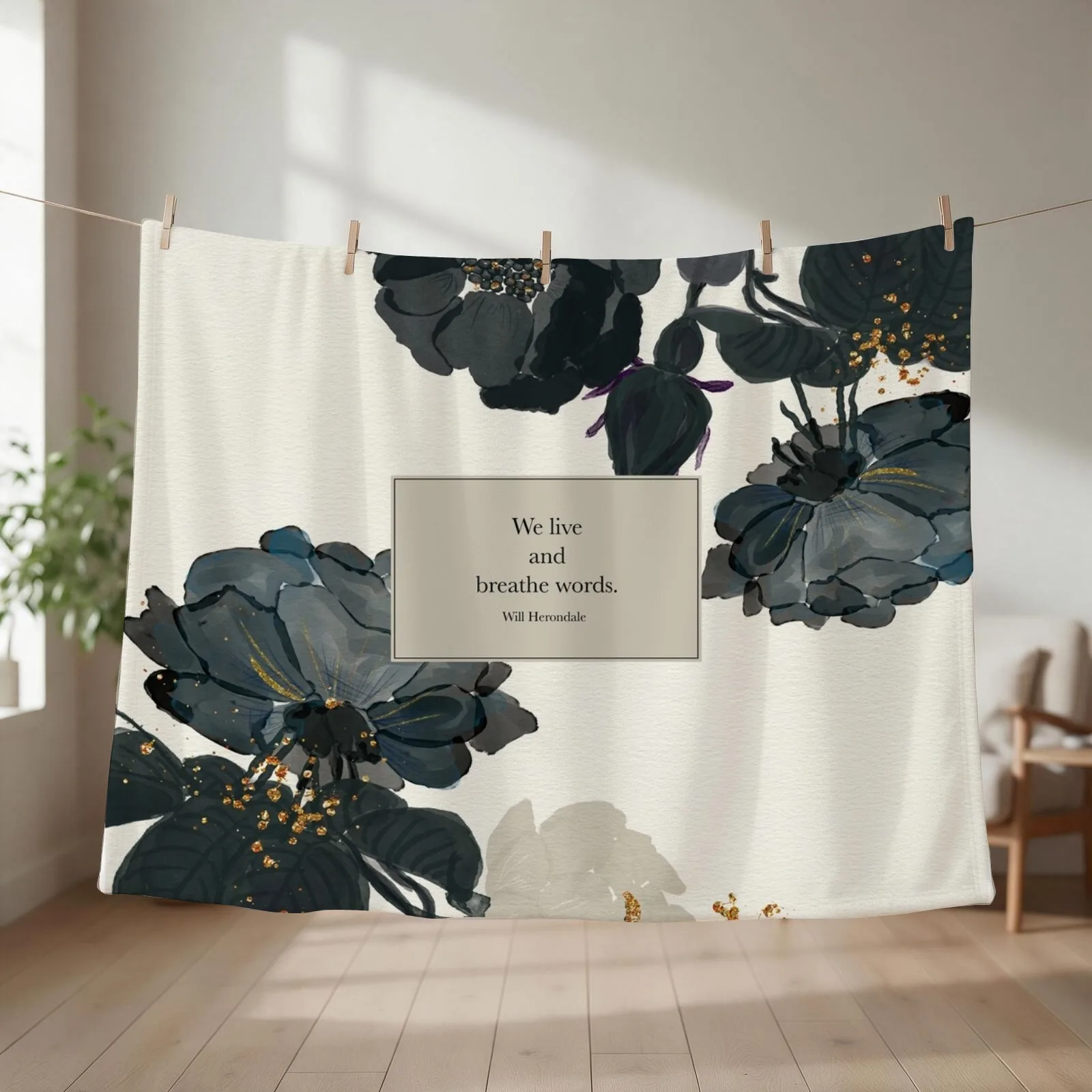 We live and breathe words. - Will Herondale. The Infernal Devices. Throw Blanket