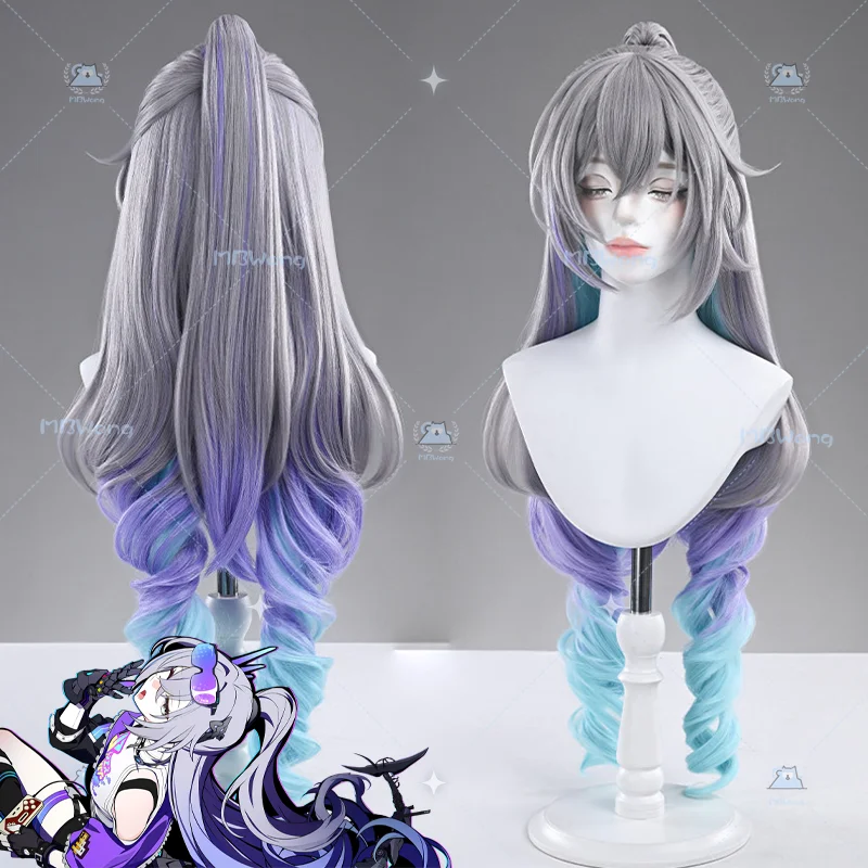 

Game Honkai Star Rail Silver Wolf LV.999 Cosplay Wig Silver Wolf Wig Outfit Loba Prateada Nv. 999 Hallowmas Party Adult Role Pl
