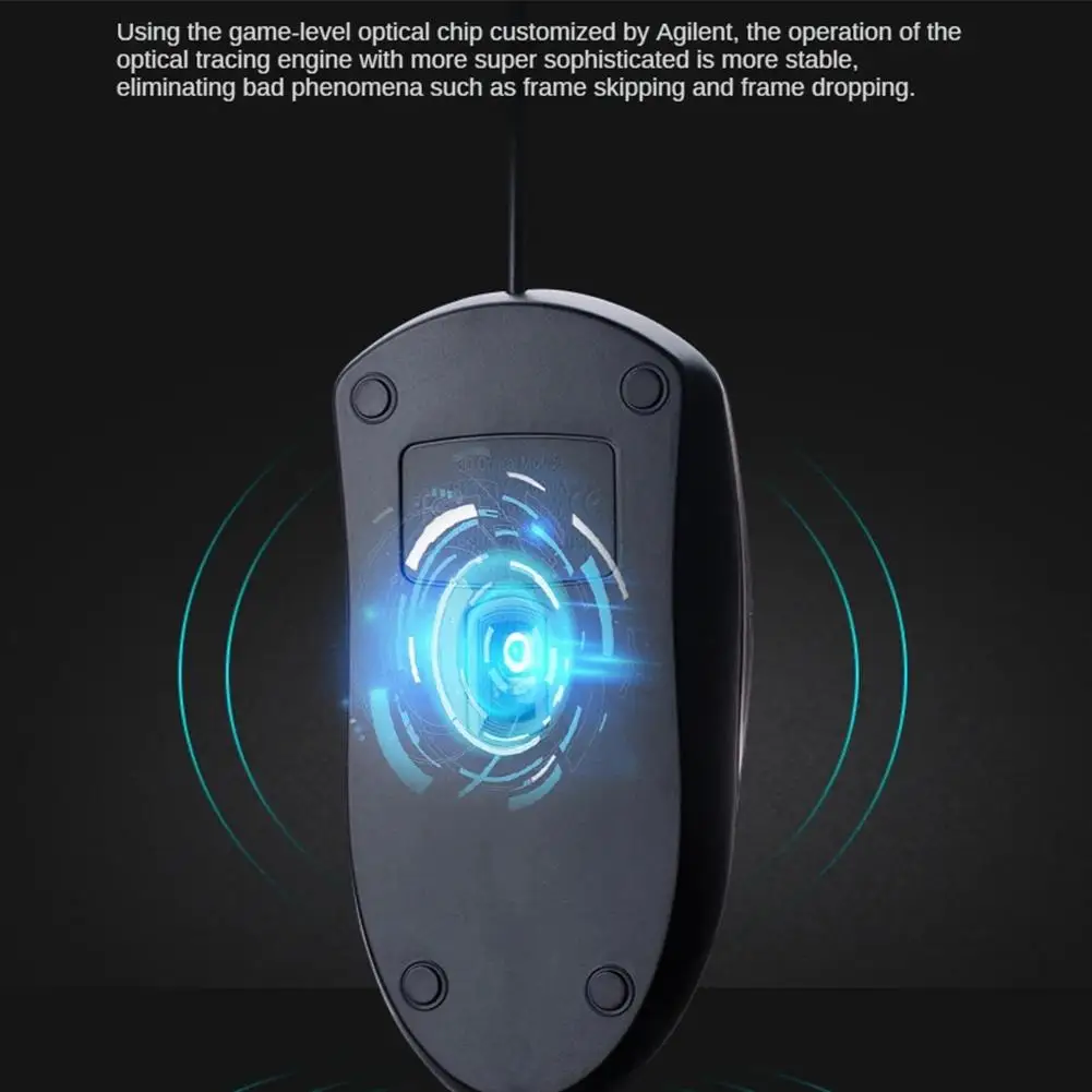 USB السلكية فأرة الكمبيوتر المحمول فأرة الكمبيوتر الفئران الفأرة الضوئية ألعاب الكمبيوتر المحمول للاستخدام المكتبي المنزلي مع خط 1.2 متر #3