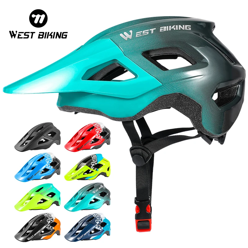 

WEST BIKING Bicycle Helmet Ultralight Integrally-Molded Bike Mountain Road MTB Man Bicycle Cycling Equipment Bike Safety Cap