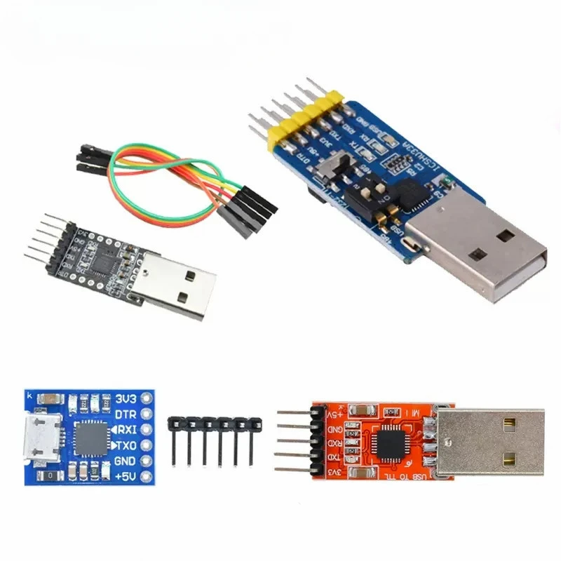 5pcs CP2102 USB 2.0 to UART TTL 5PIN Connector Module Serial Converter STC Replace FT232 CH340 PL2303  MICRO USB for aduino