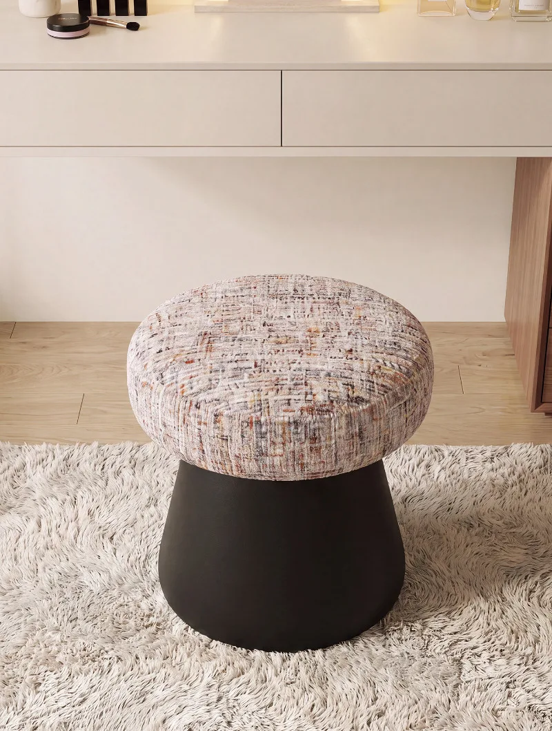 Swivel Luxury Vanity Stool Compact Cloakroom Makeup Chair