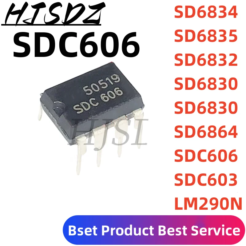 10pcs SD6834 DIP-8 SD6834 DIP SD6835 SD6832 SD6830 SD6864 SDC606 SDC603 LM290N DIP8