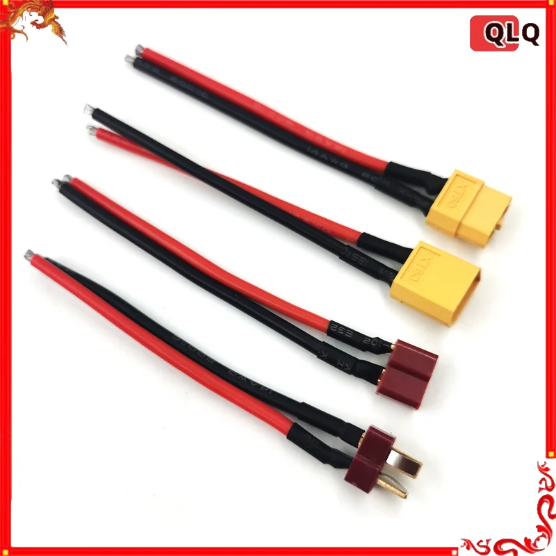 10pcs RC Battery Cable XT60 XT30 T XT90 MPX Male/Female Connector Plug with 14/18AWG Silicone Wire 100mm for Remote Control Toys