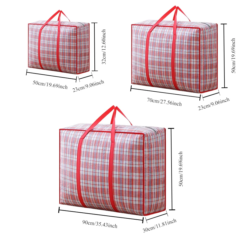 Extra Large Waterproof Moving Bag - Heavy Duty Woven Bag for Packing, Storage, and Travel - Ideal for Blankets and Clothing