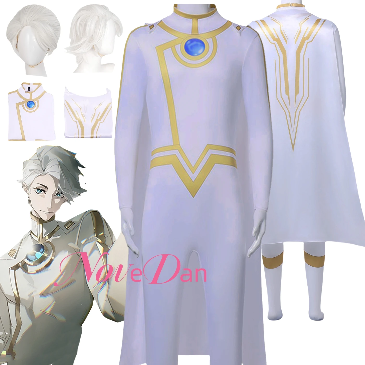 

To be Hero X Cosplay Nice Anime Cosplay Costume Jumpsuit Cloak Wig Role Play Outfit Set Halloween Paty Suit Prop For Women Men
