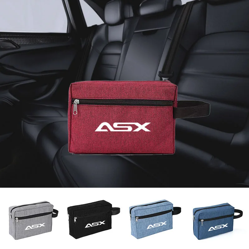 

Car Portable USB Data Line Charger Plug Car keys driver's license Storage Bag For MITSUBISHI ASX 2011-2024 Car Accessories