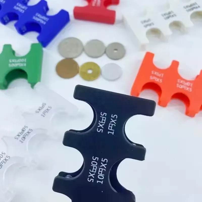 Colourful Portable Lost-proof Plastic Coin Clip Organizer Japanese Currency Sorting Travel Coin Money Holder Dispenser Storage
