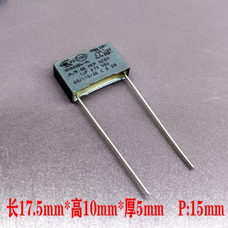 10PCS KEMET AV MKP R46 0.1uf 100nf 104 275v 310v X2 safety film capacitor